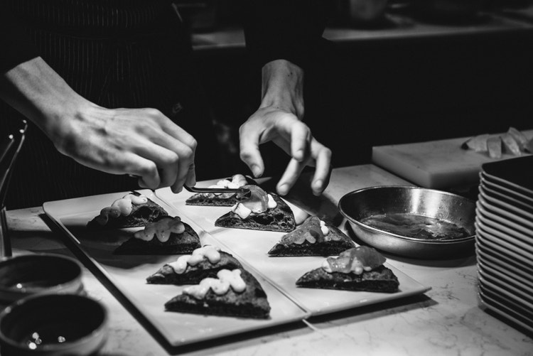 Chef preparing food